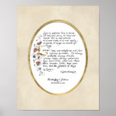 1 Corinthians 13, Love Chapter Christian Scripture ポスター (正面)