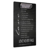 1 Corinthians 13 Love is Bible Verse クリップボード (右)