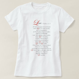 1 Corinthians 13 Tシャツ