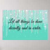1 Corinthians 14:40  ポスター (正面)