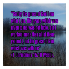 1 Corinthians 15:10 WEBU ポスター