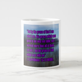 1 Corinthians 15:10 WEBU Mug ジャンボコーヒーマグカップ