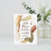 1 Corinthians 16:14あなたがたは愛の中で行ないなさい ポストカード (スタンド正面)