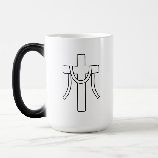 1 Corinthians 1:18 Scripture Cross Mug モーフィングマグカップ (左)