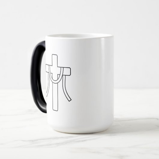 1 Corinthians 1:18 Scripture Cross Mug モーフィングマグカップ (正面左)
