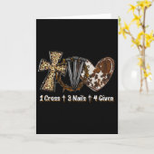 1 Cross 3 Nails Forgiven Christian Easter Gift  カード (黄色い花)