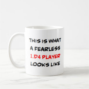 1.d4チェスプレーヤー素晴らし、 コーヒーマグカップ