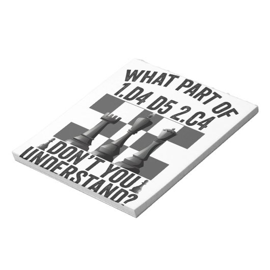 1.d4 d5 2.c4のどの部分が理解できない ノートパッド (回転)