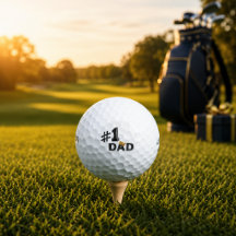 #1 Dad ラブゴルフボール