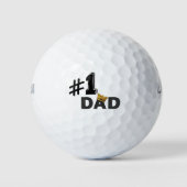 #1 Dad ラブゴルフボール ゴルフボール (正面)