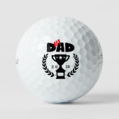 #1 Dad Golf Balls - World's Best Custom Gift ゴルフボール (正面)