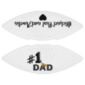 #1 Dad Love Personalized Football アメリカンフットボール (パネル)