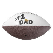 #1 Dad Love Personalized Football アメリカンフットボール (回転270)