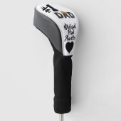 #1 Dad Love Personalized Golf Head Cover ゴルフヘッドカバー (アングル)