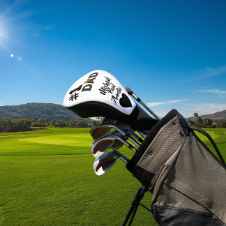 #1 Dad Love Personalized Golf Head Cover ゴルフヘッドカバー
