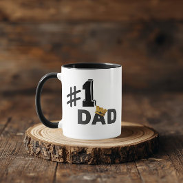 #1 Dad Love Personalized Mug マグカップ
