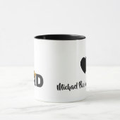 #1 Dad Love Personalized Mug マグカップ (中央)