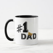 #1 Dad Love Personalized Mug マグカップ (左)