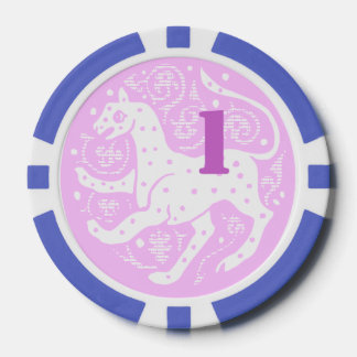 1 Dollar/Euro Casino Chip weiss ポーカーチップ