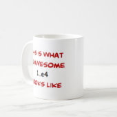 1.e4チェス素晴らし、 コーヒーマグカップ (正面左)