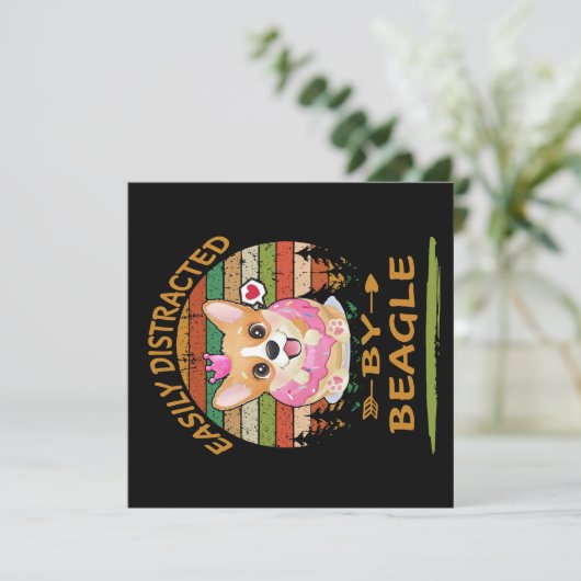 1 Easily Distracted By Beagle 招待状 (スタンド正面)