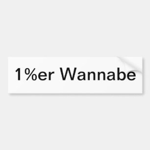 1%er成りたがり屋 バンパーステッカー