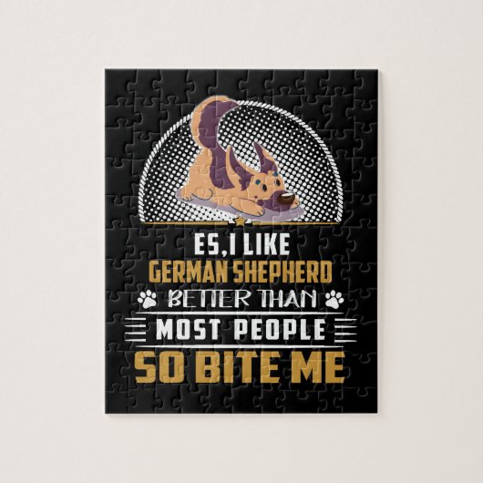 1 Es私は多くの人よりもドイツの羊飼いが好き ジグソーパズル (縦)