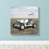 1 G月ローバー車のビュー キャンバスプリント (インサイチュ (ウッドフロア))