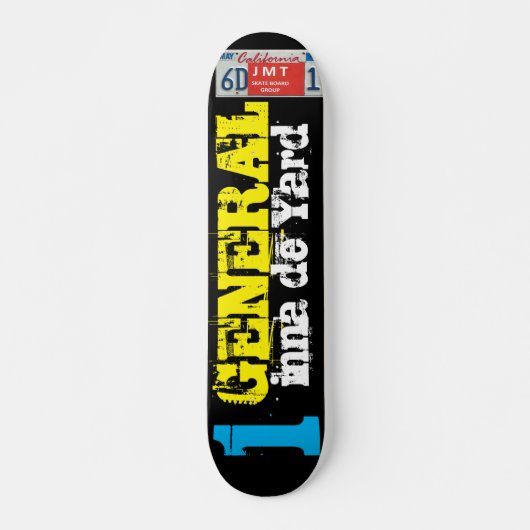 1 GENERAL INNA DE YARD SKATEBOARD、7 3/4"デッキ スケートボード (正面)