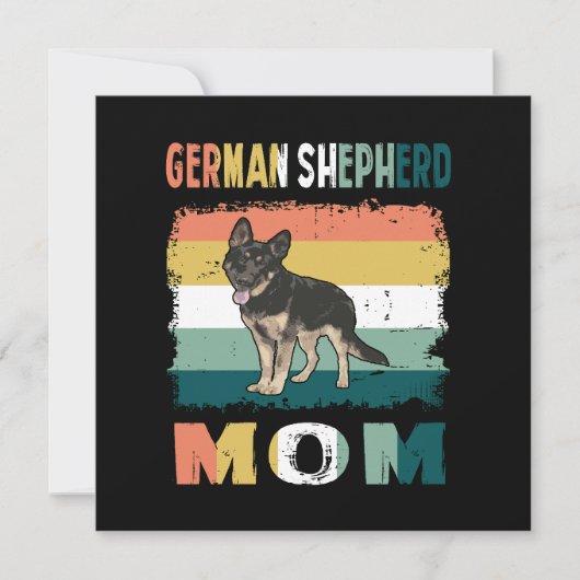 1 German Shepherd Mom 招待状 (正面)
