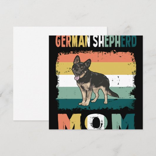 1 German Shepherd Mom 招待状 (正面/裏面)