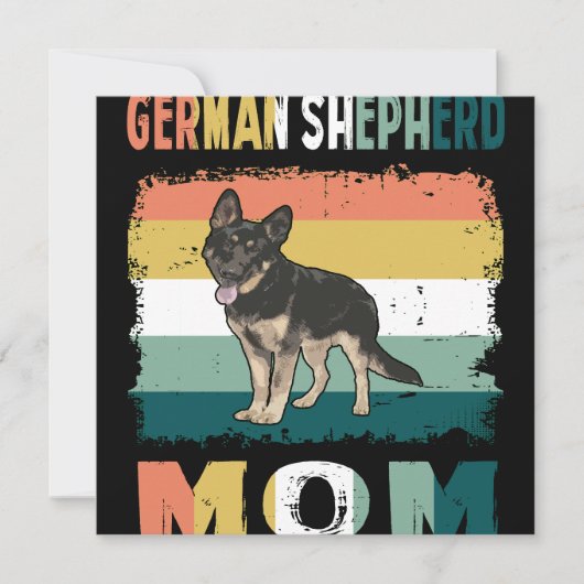 1 German Shepherd Mom 招待状 (正面)