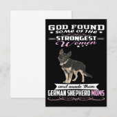 1 German Shepherd Mom God Found Some Of Strongest  セーブザデート (正面/裏面)