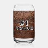 #1 Grandad Leather-look ガラス缶 (正面)