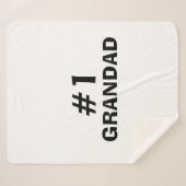 #1 Grandad Leather-look シェルパブランケット (正面(横))