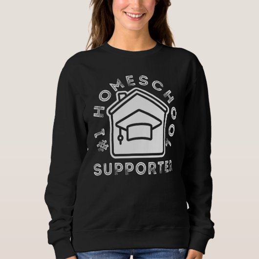 1 Homeschool Supporter Proud Homeschooler Family スウェットシャツ (正面)