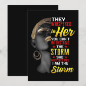 1 I Am The Strong African Queen Girls Black Histor セーブザデート (正面/裏面)