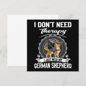 1 I Don't Need Therapy I Just Need My German Sheph 招待状 (正面/裏面)