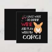 1 I Want Just Want To Drink Wine 招待状 (正面/裏面)