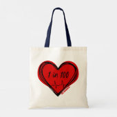 1 in 100 CHD認識度トート トートバッグ (裏面)