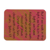 1 John1:17聖なる書物、 経典磁石 マグネット (横)