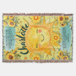 1 John 1:7, Christian Women Sunshine スローブランケット