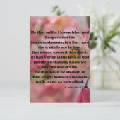 1 John 2:4-6 KJVバイブル聖なる書物、 経典Pic Greeting カード (スタンド正面)