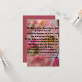 1 John 2:4-6 KJVバイブル聖なる書物、 経典Pic Greeting カード (正面/裏面インサイチュ)