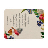 1 John 3:18 KJVフレキシブルフォトマグネット マグネット (横)