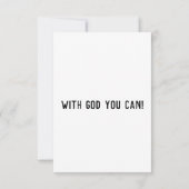 1 John 3:4 KJVバイブル聖句Pic Flat Greeting Card カード (裏面)