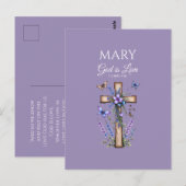 1 John 4:16 God Is Love – Personalized Christian ポストカード (正面/裏面)