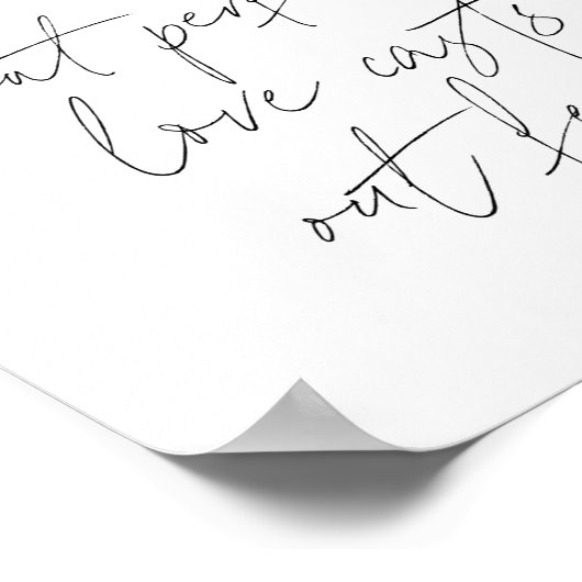 1 John 4:18スクリプト ポスター (角)