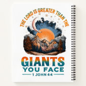 1 John 4:4  ノートブック (裏面)