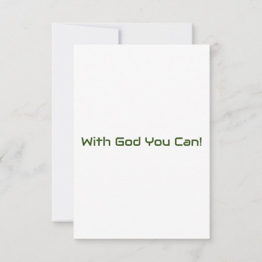 1 John 4:4 KJVバイブルVerse Flat Greeting Card カード (裏面)